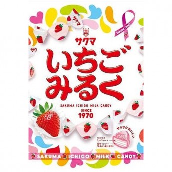 Карамель Sakuma клубника с молоком, 100г, Япония
