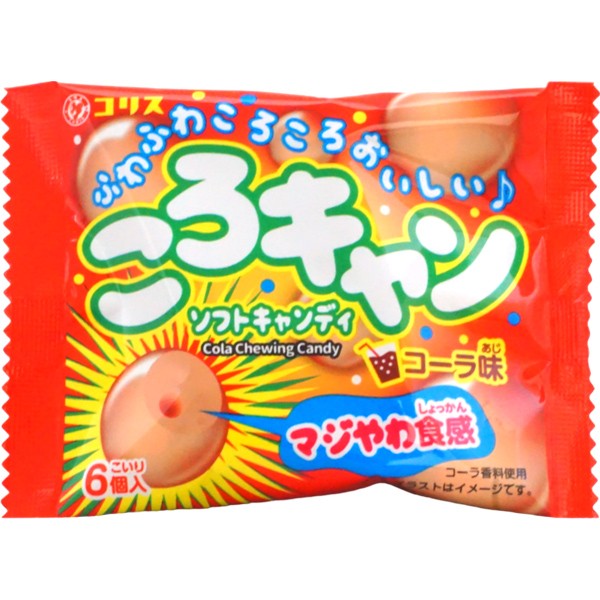 Мягкая конфета Корокан со вкусом колы рамуне Coris, 14 г, Япония