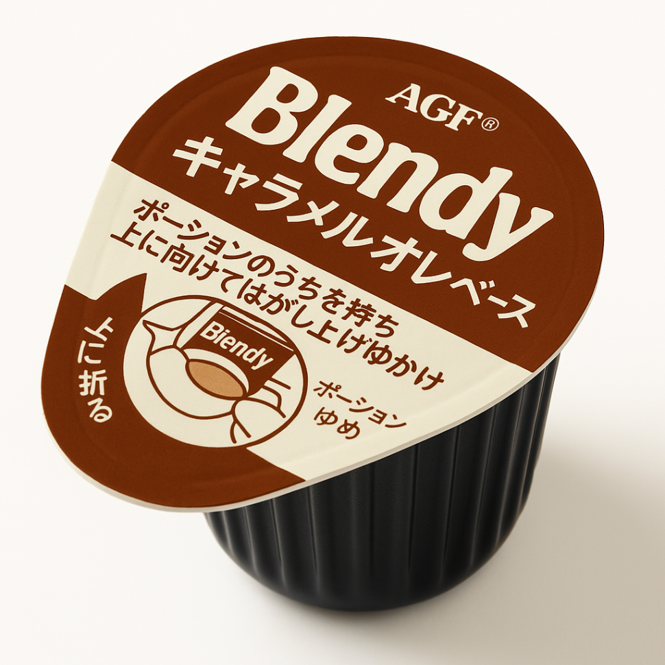 Кофе карамельный латте концентрированный, порционный, 6шт, Япония