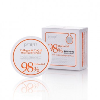 Гидрогелевые патчи Патчи для глаз Petitfee Collagen & Q10 Hydrogel Eye Patch, 60 шт