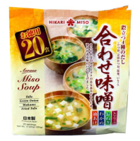 Мисо-супы быстрого приготовления Органик Хикари Мисо с тофу, луком и вакаме классический Hikari Miso, 12 порций, 20 порций, Япония