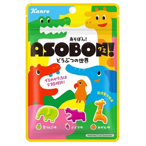 Мармелад "Зоопарк" фруктовое ассорти Kanro, 52г Япония