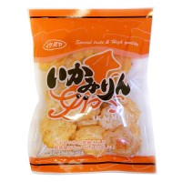 Чипсы Сэмбэй рисовые с кальмаром, креветкой и насыщенным вкусом Мирина Икедая Ikedaya, 85 г, Япония