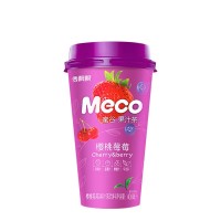 Фруктовый холодный чай Меко со вкусом черешни и черники, 400 мл, Китай