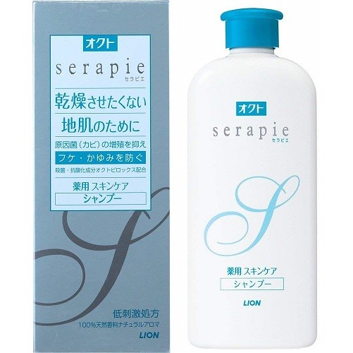 Шампунь Lion Оct Serapie против перхоти и зуда кожи головы с мягким цветочным ароматом, 230 мл, Япония