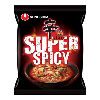 Лапша быстрого приготовления Нонгшим Шин Рамён Рэд Спайси/Shin Ramyun RED Spicy Nongshim, 120г  Корея