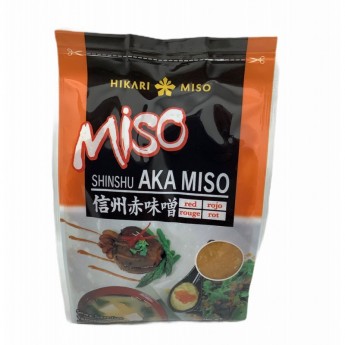 Соевая мисо паста красная Ака Мисо Хикари Hikari miso, 400г , Япония