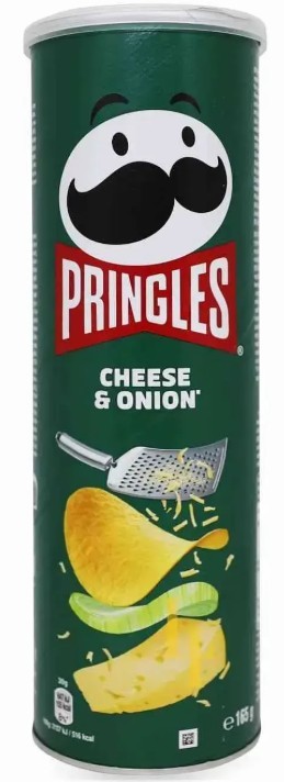Чипсы Pringles со вкусом сыра и лука, 165 г 