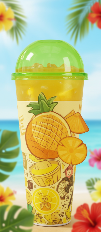 Фруктовые напитки с Джус-боллами (Фруктовые шарики с натуральным соком), 620мл, Китай