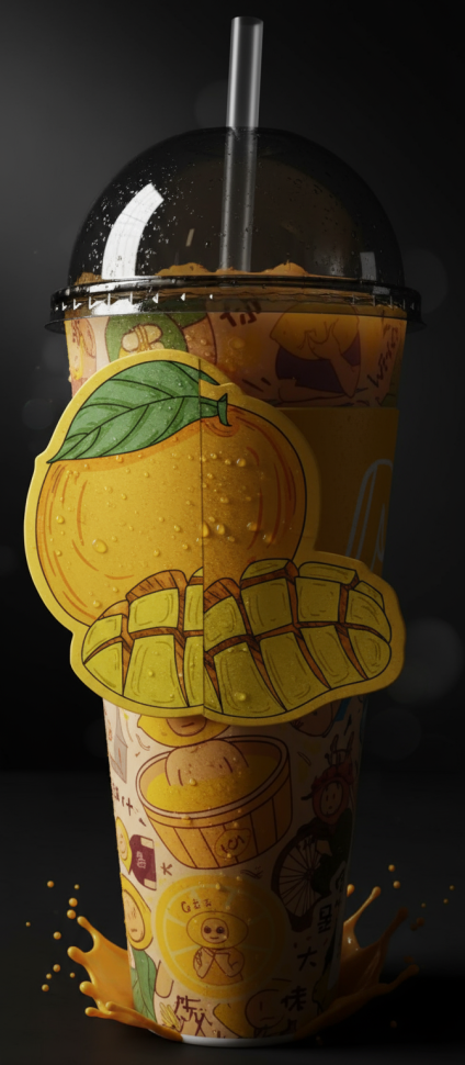 Фруктовые напитки с Джус-боллами (Фруктовые шарики с натуральным соком), 620мл, Китай