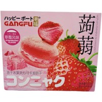 Печенье-макарон Gangfu, с начинкой из сублимированной клубники, 132г