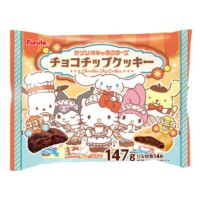 Печенье Furuta Санрио Чокочип Куки (Hello Kitty, Kuromi и др.) ассорти ваниль-какао, 147г