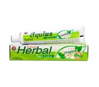 Растительная зубная паста "Twin Lotus Herbal Original", с травами, 100г