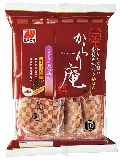 Рисовое печенье Сэмбэй с экстрактом тунца, комбу и глазурью, Япония