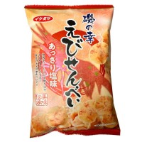 Чипсы Сэмбэй с креветкой рисовые с соевым соусом и кунжутным маслом Икедая Ikedaya, 75 г, Япония