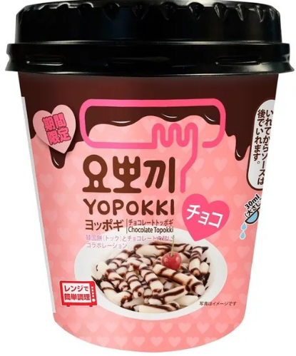 Рисовые Токпокки с шоколадным соусом Choko Topokki, 120 г, Корея