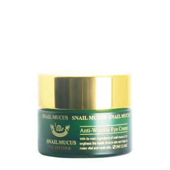 Крем для лица антивозрастной с экстрактом улитки 3W Clinic Snail Mucus Wrinkle Cream 30г,  Корея