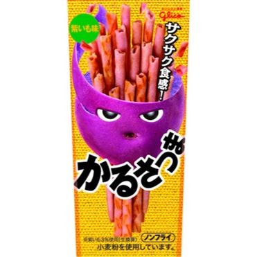 Соломка Глико из фиолетового батата "Карусацума" Glico, 36г Япония