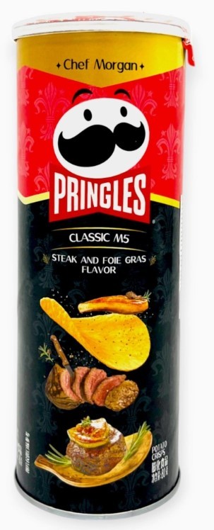 Чипсы Pringles со вкусом говяжьего стейка и фуа-гра, 80 г