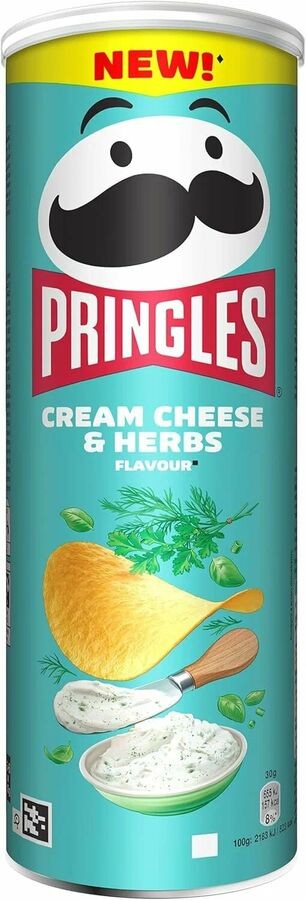 Чипсы Pringles со вкусом сливочного сыра и трав, 165 г