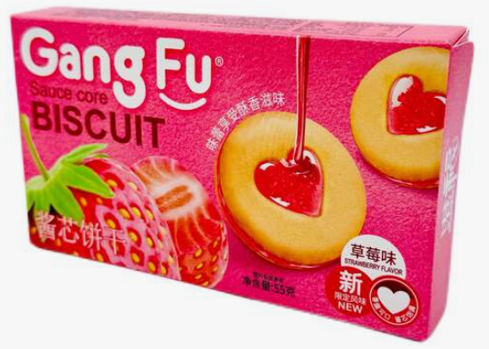 Печенье Gangfu с клубникой, 55г