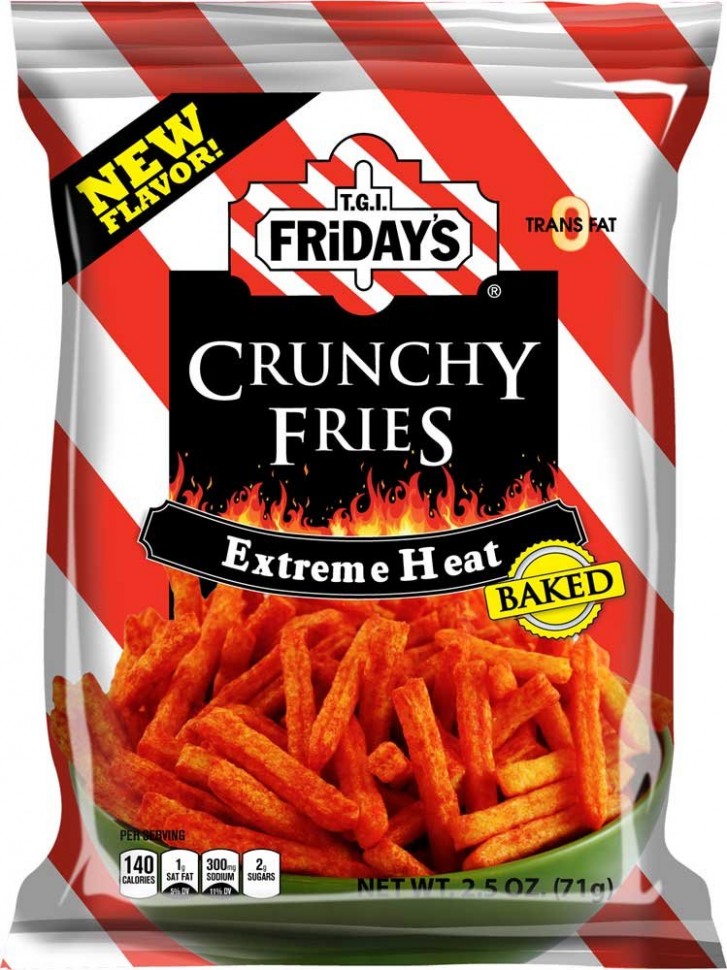Палочки Friday's Crunchy Fries экстремально острые, 128г, США