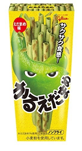 Соломка Глико с бобами эдамаме "Карусацума" Мурасаки Имо (Glico), 36г Япония