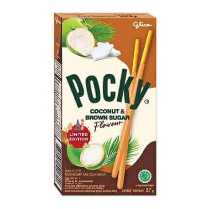 Палочки Pocky c топленым молоком и стружкой кокоса Glico, 37г Индонезия