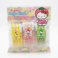 Драже Orion Hello Kitty Tropical Mints 3 вкуса (лимон, клубника, киви) 21г