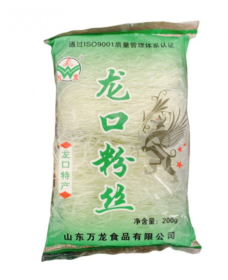 Лапша Фунчоза крахмальная Shandong Wanlong, 200г, Китай