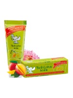 Детская йогуртовая растительная зубная паста Twin Lotus, МАНГО И ХРИЗАНТЕМА, 50г