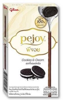 Бисквитные палочки со вкусом Орео Cookies and Cream Pejoy Glico, 37 г, Таиланд 