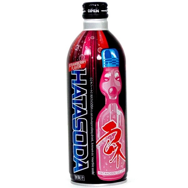 Лимонад Рамунэ Hatasoda со вкусом клубники, 500мл, Япония