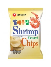 Чипсы Нонгшим Воздушные Креветочные снеки Shrimp Flavoured Chips, 75г Корея