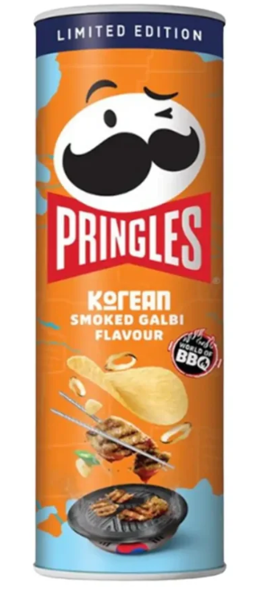 ЧИПСЫ PRINGLES СО ВКУСОМ КОРЕЙСКОГО КОПЧЕНОГО ГАЛЬБИ, 100 Г 