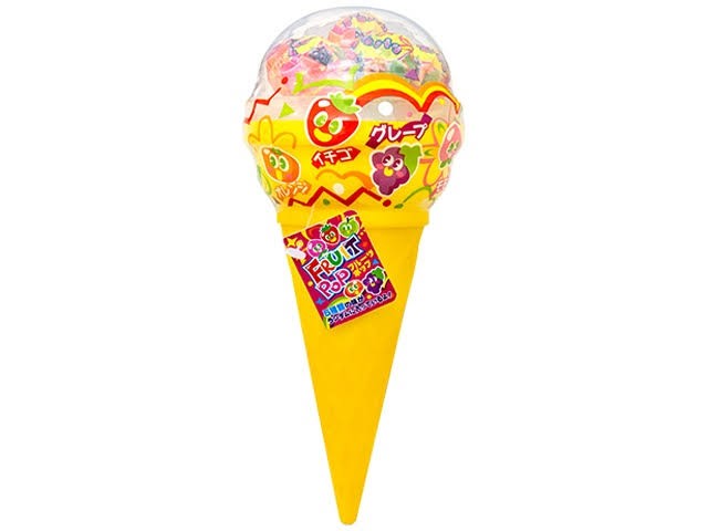 Леденцы Yaokin Fruit Pop 7 вкусов — японские конфеты на палочке в контейнере-мороженом