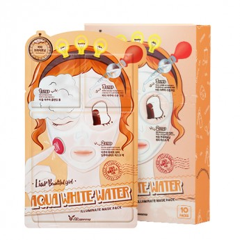 Увлажняющая маска для лица Elizavecca 3-Step Aqua White Water Illuminate Mask Sheet, Корея