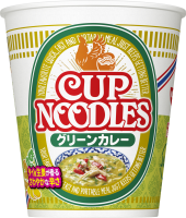 Лапша Nissin Cup Noodle зеленый карри, 80г, Япония