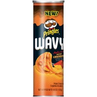 Чипсы Pringles Wavy копченый сыр чеддер, 137г