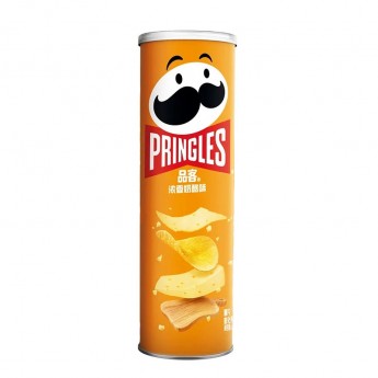 Чипсы Принглс со вкусом трех сыров Супер Сырные Pringles Cheeeeeeeeese, 110 г, Китай