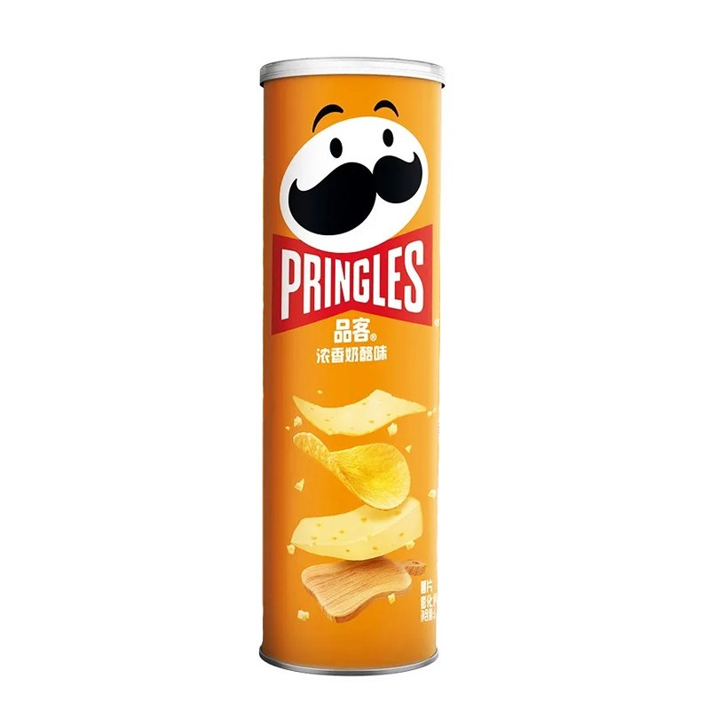 Чипсы Принглс со вкусом трех сыров Супер Сырные Pringles Cheeeeeeeeese, 110 г, Китай