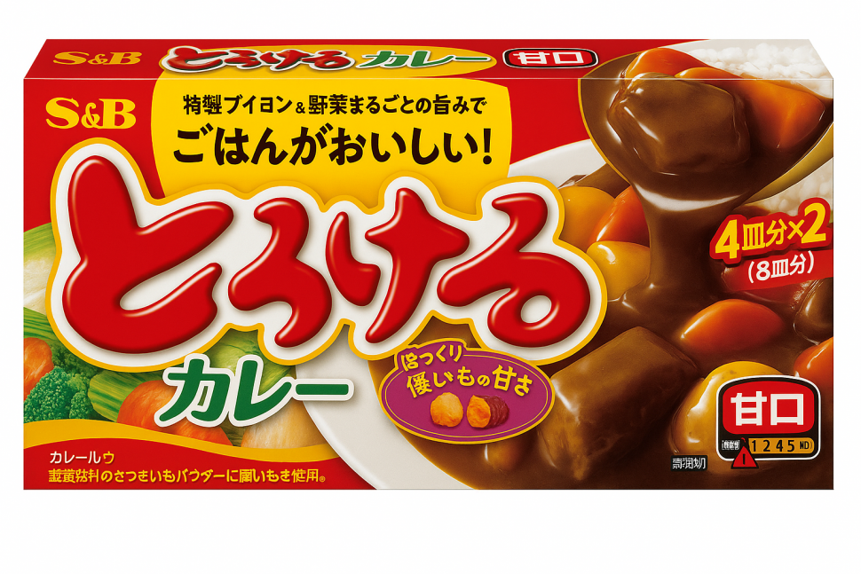 Приправа "Карри" пряная, S&B, 8 порций, 144 г, Япония