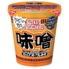 Лапша Nissin Cup Noodle с мисо пастой и свининой, 82г, Япония