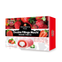 Моти десерт с клубникой и молочным пудингом двойная начинка Bamboo House, Тайвань, 180гр