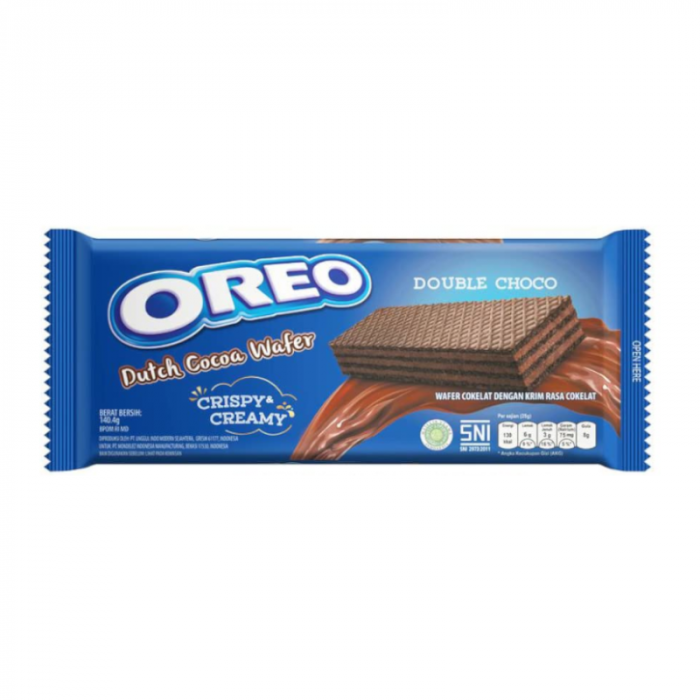Шоколадные вафли Орео с тройным слоем голландского шоколада и какао OREO Dutch Cocoa Wafer, 117 г, Китай