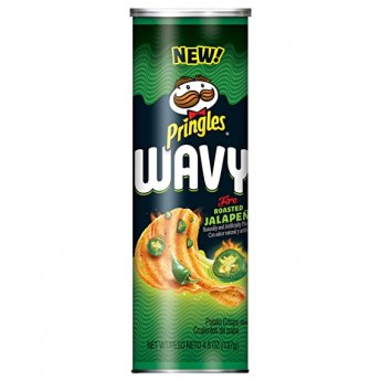 Чипсы Pringles Wavy жареный на огне халапеньо, 137г 