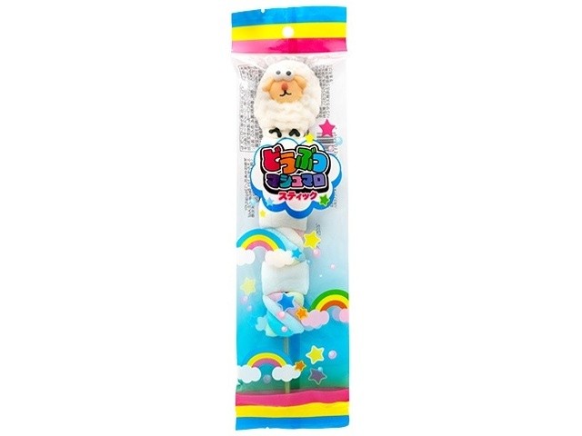 Маршмеллоу Yaokin Animal Marshmallow Stick 35г — японский зефир на палочке: цыплёнок и овечка