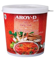 Паста Карри AROY-D, красная, острая, 400г