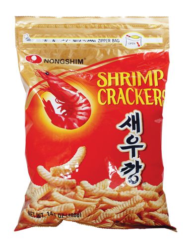 Креветочные чипсы Nongshim, запеченные, 400г, Корея