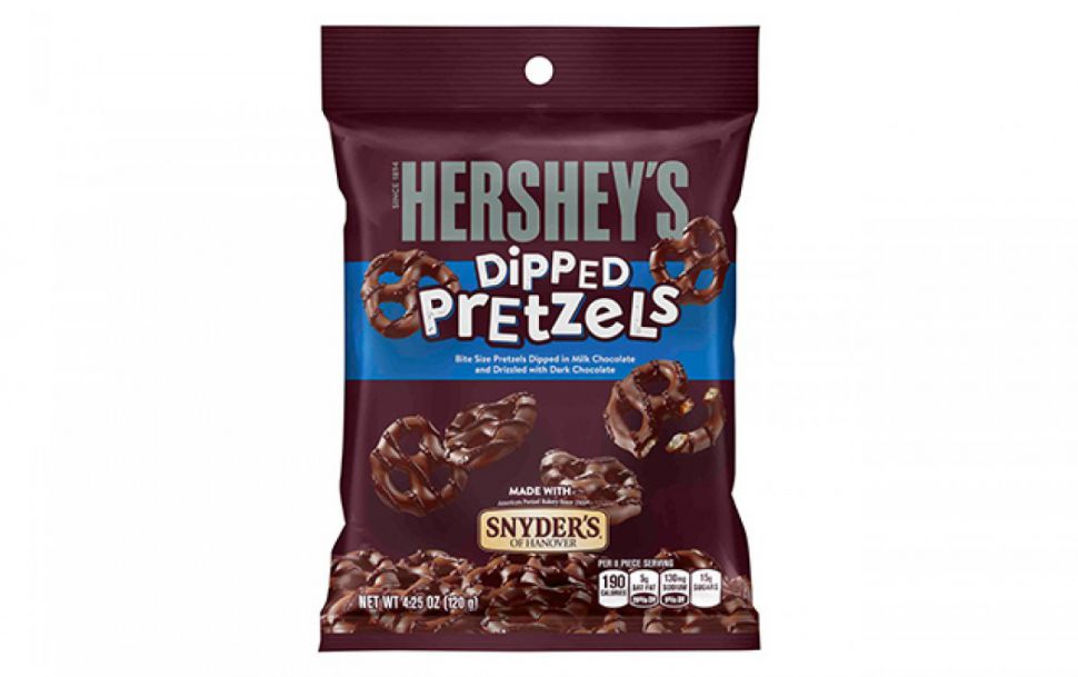 Шоколадное печенье HERSHEY`S Dipped pretzels, 120г, США